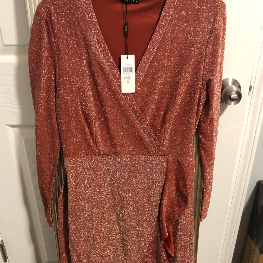 Cinnamon High-Low Dress